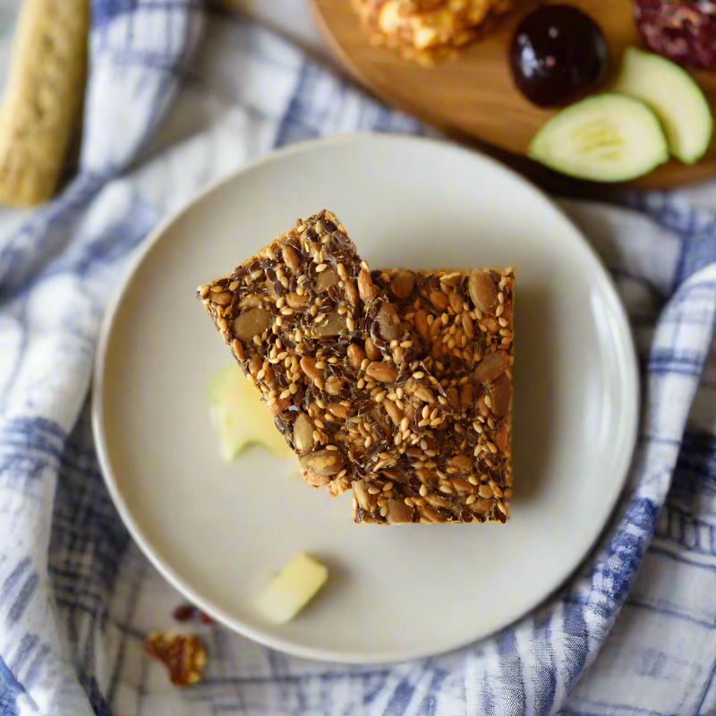 Gourmet seed crackers