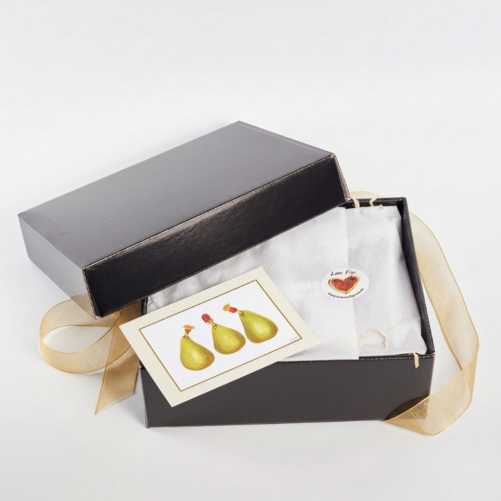 
                  
                    Open Pamper Me Gift Box with gold organza ribbon
                  
                